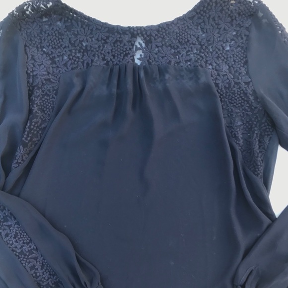 ASTR embroidered sheer silk blouse - Picture 1 of 6